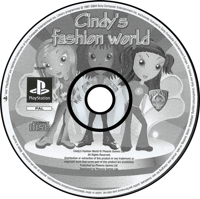 Cindy's Fashion World media 7 for Playstation